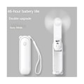 Pikkukuva 2 / 4: 4800 mAh:n kesäkäyttöinen kädessä pidettävä tuuletin, kannettava taittuva tuuletin, USB-lataus, suuri tuuletin, jossa valotoiminto