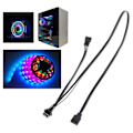 Miniatyrbillede 2 af 5: For Pc Motherboard 12v 4pin Rgb Fan Socket Multi Connectors Kabelforlængerledning