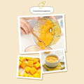 Pikkukuva 3 / 4: Miniul Mained Marker Manual Tead Hands To Cut The Vegetables Onions Meat Meat In Stainless Steel Non -slip Base 485 Ml Yellow