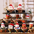 Pikkukuva 4 / 5: Joulupöydän Koriste Santa Snowman Dekoratiivinen Makeiskori Juhliin gingerbread man big size