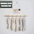 Miniatyrbilde 4 av 5: 15 stk. Tretrenger, Makrame Tretrenger for DIY Håndverk Anhengsforbindelser Smykkefremstilling (55 mm)