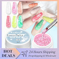 Miniatyrbilde 2 av 5: 10 Farger Snøfnugg Neglegelé 5ml Lakk Glitter Snø Sekvens Gelé Holografisk Bløtlegging
