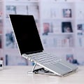 Miniatyrbillede 1 af 5: Justerbar Aluminium Laptop Stativ Skrivebordsholder Riser Til Macbook Notebook Tablet