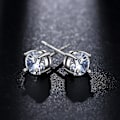 Miniatyrbillede 4 af 4: Øreringe til kvinder Øreringe Zirkon Klassiske Øreringe Stud Øreringe Zirkon Øreringe Diamant Dame Øreringe Smykker silver-a