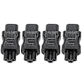 Miniatyrbilde 4 av 5: IEC320 C8 til IEC320 C5 Konverter 10A 250V 2.5A 250V Strømkabeladapter for Bærbar PC Strømadapter UPS Server 4stk?