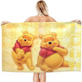 Miniatyrbilde 2 av 5: Winnie The Pooh Strandhåndkle Mikrofiber Supermyk Absorberende Hurtigtørkende Stort Badehåndkle Matte For Reise Basseng Svømming Bad Strand