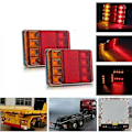 Miniatyrbillede 3 af 5: 2 stk. 12V Baglygter Trailer Lygter 8LED Bil Baglygte Lastbil Baglygte