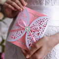 Miniatyrbilde 5 av 5: 50 stk Rhinestone-pynt Flatback Smykker Blomst Krystallknapp Tilbehør For Diy Brud Bouquet
