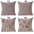 Miniatyrbillede 2 af 2: Pink Gradient Mønster Linned pudebetræk Sofa Pudebetræk Soveværelse Pudebetræk