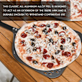 Pikkukuva 4 / 5: Reikälevyinen pizzalapio, 12 tuuman suorakaiteen muotoinen pizzalapio, kääntöpizzalapio, pizzalapio leivontaan
