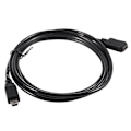 Miniatyrbilde 4 av 5: 1,5 m Mini USB B 5-pins Hann til Hunn Forlengelseskabel Adapter Svart