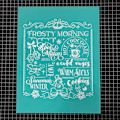Pikkukuva 3 / 5: Talvi Element Silk Screen Printing Stencil Uudelleenkäytettävät kyltti Stencilit