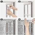 Miniatyrbillede 3 af 5: Magneter til fluenet, pakke med 12 fluenet, vinduer, magnetiske strimler, magnetisk klips, magnetisk C