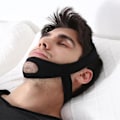 Miniatyrbild 2 av 3: Justerbar Anti Snore Strap Bälte Sovande Stopp Snarkning Huvudband