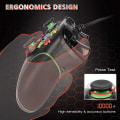 Miniatyrbillede 5 af 5: Kablet controller One Dual Vibration Usb Wired Game Controller Gamepad