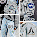 Miniatyrbilde 5 av 5: 10 stk broderiklutklistremerker, astronaut rommann broderiklistremerker, lapphullklistremerker