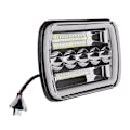 Miniatyrbillede 1 af 4: 5x7 tommer 7x6 tommer LED Forlygter Hi-lo Beam Halo DRL til Xj Wrangler Yj