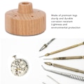 Miniatyrbild 3 av 5: Skruvmejselhållare i trä för klockreparation - Robust och professionell förvaringsställ med 5 hål