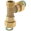 Miniatyrbillede 2 af 2: T-adapter 3/8\" X Ag X 3/8\" Ig X 3/8\" Ig 525238 til Blanco-haner, varmt vand, koldt vand og vandfilter. T-stykke 3/8\" afgreningsventil, vinkelventil