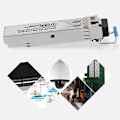 Miniatyrbilde 5 av 5: Gigabit enkelmodus enkeltfiber optisk modul 3KM 1310nm transceiver