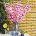 Miniatyrbilde 4 av 5: Ferskenblomst Simulering Blomster Kunstig Blomst Bryllup Kirsebærblomst Falsk Blomst