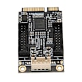 Pikkukuva 4 / 5: Mini PCIE - USB 3.0 -kaksois 19PIN -etupaneelikortti - 5 Gbps hot swap Windows XP/2003 ja OS X 10.8+