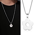 Miniatyrbilde 2 av 5: Blomsteranheng Halskjeder Rustfritt Stål Blomsteranheng Choker Blomstersmykker