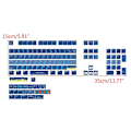 Miniatyrbilde 5 av 5: Full 128 Keys Keycaps, Xda Profile Pbt Keycap, Blue Swim Style Keys Caps