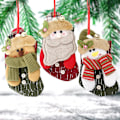 Miniatyrbillede 2 af 5: Dekorative ophæng 3 stk. af non-woven store ende gave sokker Xmas