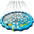 Miniatyrbild 1 av 5: Stänkskydd lekmatta sprinkler barn uppblåsbar fontän vatten pool leksaker
