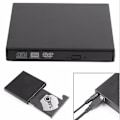 Miniatyrbild 5 av 5: Extern Cd Dvd-enhet, Usb 2.0 Bärbar Dvd/cd-brännare Och Läsare/plug And Play/lågt Brus/smal För Laptop Desktop Mac Macbook Windows 10/8/7/xp