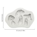 Miniatyrbillede 5 af 5: Tre svampeformede kageforme fondantkage fødevarekvalitet silikone bageform