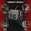Miniatyrbilde 3 av 5: Kablet kontroller One Dual Vibration Usb kablet spillkontroller Gamepad