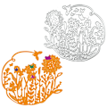 Miniatyrbillede 2 af 5: Blomster Sommerfugl Metal Skæredør Skabelon Scrapbog Album Papir Kort Emboss