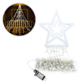 Miniatyrbild 5 av 5: Juldekorationer Stjärnsträngljus Vattenfallsljus Julstjärnljus Inomhus Utomhus Dekorativt För Bröllopsgårdsfest Hemsemester Dec
