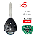 Miniatyrbild 2 av 5: 5 st/paket Keydiy B05-3 3-knapps B-serie bilnyckel fjärrkontroll för Kd900 Kd900+ Urg200 -x2 Mini För