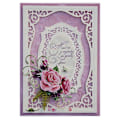 Miniatyrbilde 2 av 5: Rektangulært metallskjærende stensil DIY Scrapbooking Album Papirkort Mal Embossing Dekorasjon