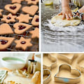 Miniatyrbild 4 av 5: 2 x 12 x Köksformar i rostfritt stål för kakor, cookies, stekta ägg, fondant, sockerhantverk