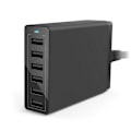 Miniatyrbilde 2 av 5: 6-porters 60W USB-nettlader - Vegglader med PowerIQ-teknologi, Reiseadapter for smarttelefoner