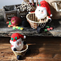 Miniatyrbilde 5 av 5: Juleborddekorasjon Santa Snømann Dekorativ Godteri Oppbevaringskurv Fest penguin small size