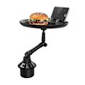 Miniatyrbilde 1 av 5: Bilspisebrett Brettesett Bilreisedrikk Kaffe Burgerstativ Vannkoppholder Mobiltelefonholder Liten Spisebord