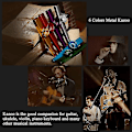 Miniatyrbillede 4 af 5: 18 stk. Metal Kazoo Instrumenter Fløjter Ledsager Med Kazoo Membraner Til Guitar, Ukulele, Violin, Pi