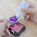 Miniatyrbild 3 av 5: 10 st 30 ml plastflaskor med spetsapplikator, påfyllningsbara droppflaskor med nålspetslock för lim