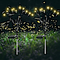 Miniatyrbild 4 av 4: 1 st 10-huvud Solcellsdrivna Eldflugslampor, 10 LED Vattentäta Solcellslampor för Utomhus