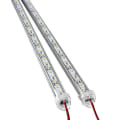 Miniatyrbilde 1 av 2: 2 stk. DC 12V 50cm aluminium stiv LED-list lys (hvit)