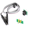 Miniatyrbillede 3 af 5: Flash Chip IC Test Clip SOIC8 SOP8 Programmeringsadapterkort Kabel