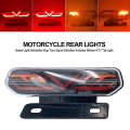 Miniatyrbilde 1 av 3: Black Friday 12V Motorsykkel Baklys LED Motorsykkel Bremslys ATV Baklys Motorsykkel Stopp Blinklys Retningsindikator
