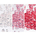Miniatyrbilde 1 av 5: 3D søte neglepynt, 100 stk harpiks hjerteform krystall rhinestones av neglekunstdekorasjoner, negleklistremerke neglekunsttilbehør Red