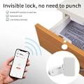 Miniatyrbilde 2 av 5: Tuya App Bluetooth Fjernkontroll Skap Skuff Lås Smart Hjem Usynlig