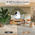 Miniatyrbilde 3 av 5: Innendørs Pan/Tilt Smart Security Camera, 3MP HD-kamera